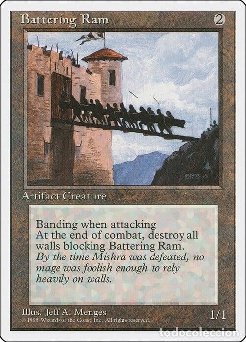 Trading Cards: Carta MTG-Ariete da Assedio-Quarta Edizione-N.279-ITA-EX- - Magic the Gathering