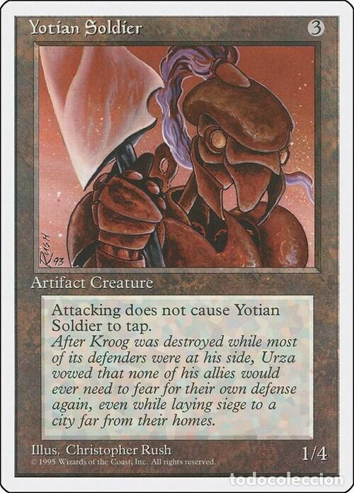 Trading Cards: Carta MTG-Soldato di Yotian-Quarta Edizione-N.326-ITA-EX- - Magic the Gathering