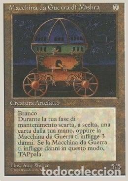 Trading Cards: Carta MTG-Macchina da Guerra di Mishra-Foreign White Bordered-N.324-ITA-EX- - Magic the Gathering