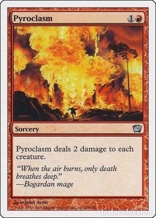 Trading Cards: Carta MTG-Piroclasma-Nona Edizione-N.182-ITA-Good- - Magic the Gathering