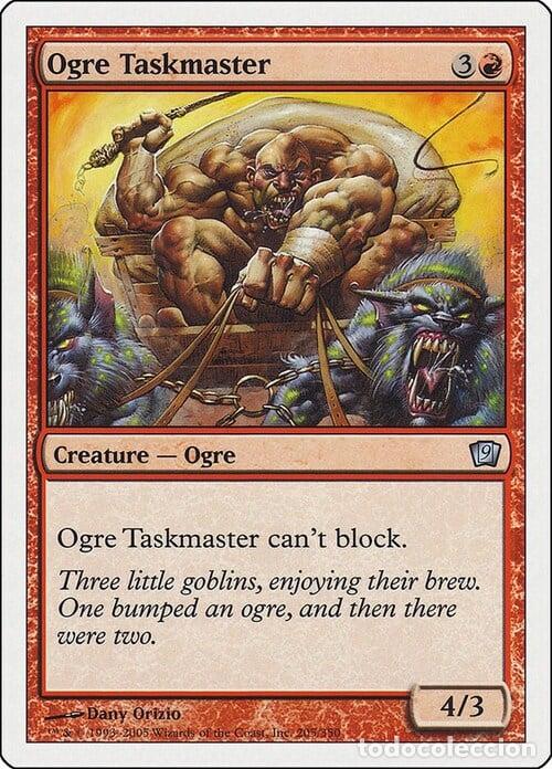 Trading Cards: Carta MTG-Sorvegliante Ogre-Nona Edizione-N.205-ITA-Good- - Magic the Gathering
