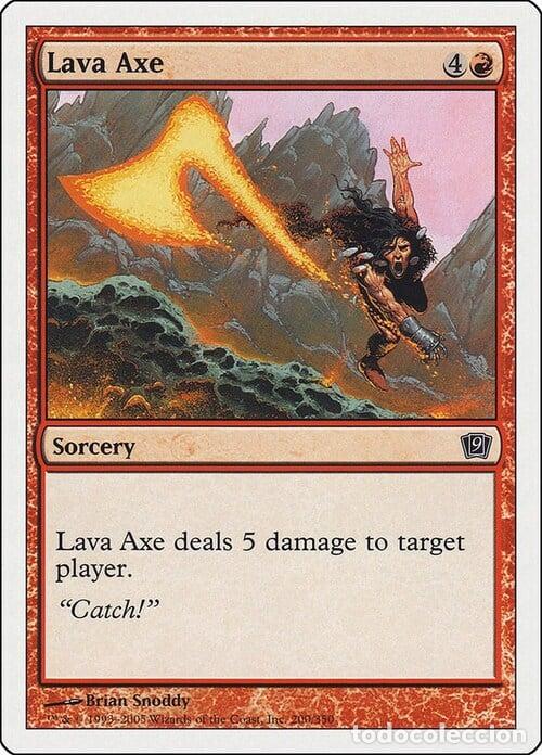 Trading Cards: Carta MTG-Ascia di Lava-Nona Edizione-N.196-ITA-Good- - Magic the Gathering
