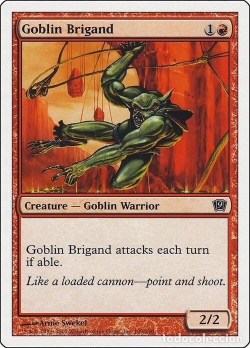 Trading Cards: Carta MTG-Brigante Goblin-Nona Edizione-N.190-ITA-EX- - Magic the Gathering