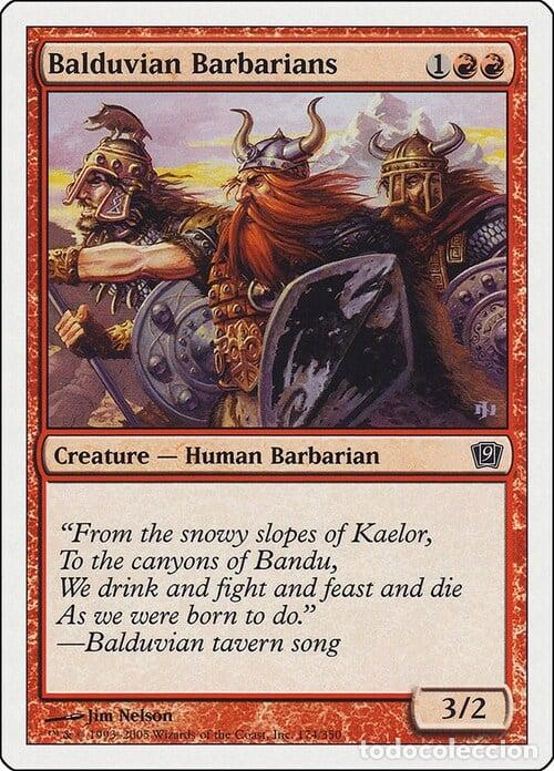 Trading Cards: Carta MTG-Barbari di Balduvia-Nona Edizione-N.174-ITA-LP- - Magic the Gathering
