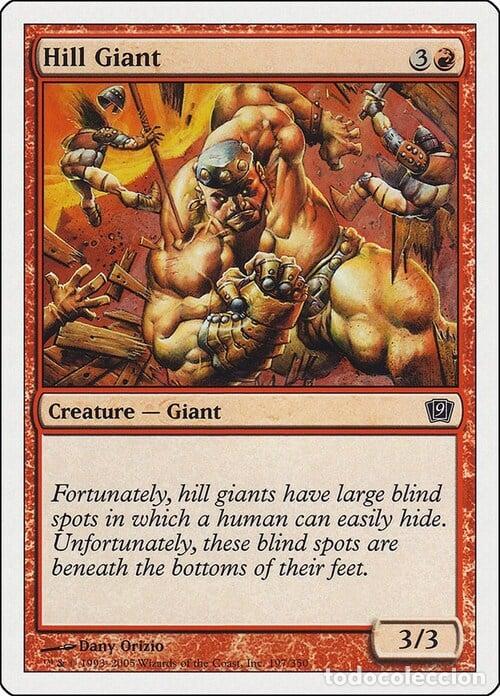 Trading Cards: Carta MTG-Gigante delle Colline-Nona Edizione-N.197-ITA-Played- - Magic the Gathering