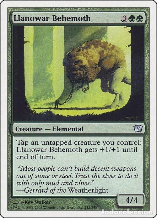 Trading Cards: Carta MTG-Behemoth di Llanowar-Nona Edizione-N.232-ITA-Good- - Magic the Gathering