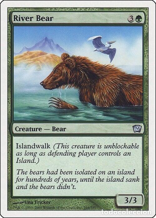 Trading Cards: Carta MTG-Orso di Fiume-Nona Edizione-N.266-ITA-NM- - Magic the Gathering
