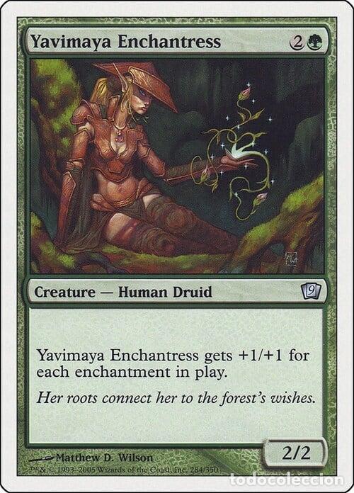 Trading Cards: Carta MTG-Incantatrice di Yavimaya-Nona Edizione-N.252-ITA-EX- - Magic the Gathering