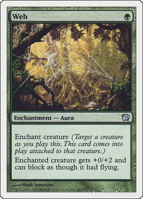 Trading Cards: Carta MTG-Ragnatela-Nona Edizione-N.281-ITA-Good- - Magic the Gathering