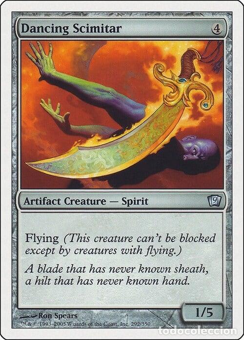 Trading Cards: Carta MTG-Scimitarra Danzante-Nona Edizione-N.307-ITA-Good- - Magic the Gathering