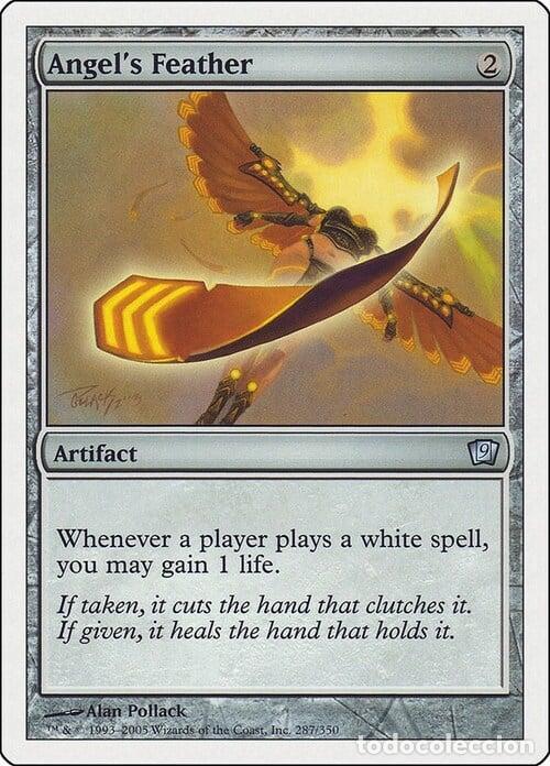 Trading Cards: Carta MTG-Piuma d'Angelo-Nona Edizione-N.287-ITA-Good- - Magic the Gathering