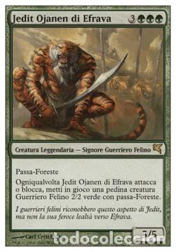 Trading Cards: Carta MTG-Jedit Ojanen di Efrava-Salvat-Hachette-N.037-ITA-NM- - Magic the Gathering