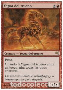 Trading Cards: Carta MTG-Cavallo del Tuono-Salvat-Hachette-N.037-ITA-EX- - Magic the Gathering