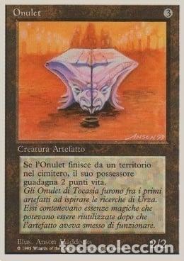 Trading Cards: Carta MTG-Onulet-Foreign White Bordered-N.337-ITA-EX- - Magic the Gathering