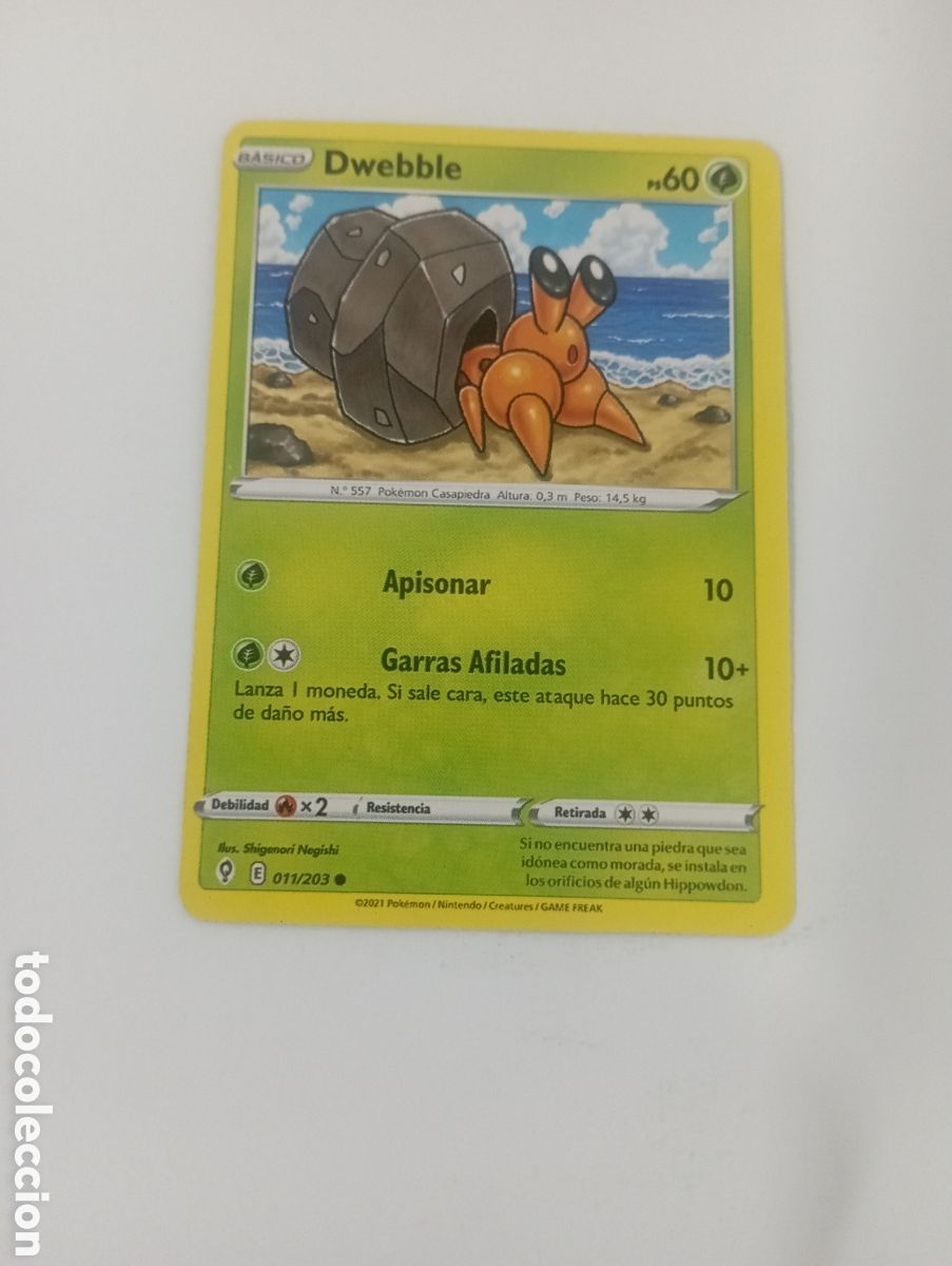 Trading cards: POKEMON CARD DWEBBLE CARTA POKEMON - Foto 1