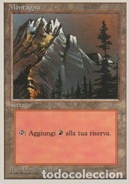 Trading Cards: Carta MTG-Montagna (V.1)-Foreign White Bordered-N.302-ITA-Poor- - Magic the Gathering