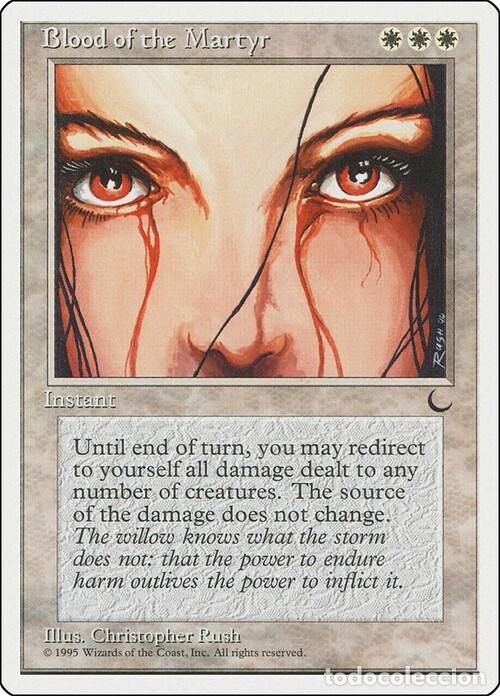 Trading Cards: Carta MTG-Blood of the Martyr-Chronicles-N.014-EN-Good- - Magic the Gathering