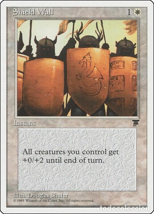 Trading Cards: Carta MTG-Shield Wall-Chronicles-N.004-EN-Good- - Magic the Gathering