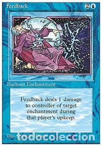 Trading Cards: Carta MTG-Feedback-Quarta Edizione-N.073-ITA-EX- - Magic the Gathering