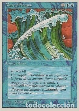 Trading Cards: Carta MTG-Muro d'Acqua-Foreign White Bordered-N.092-ITA-EX- - Magic the Gathering