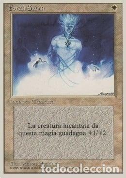 Trading Cards: Carta MTG-Forza Sacra-Foreign White Bordered-N.017-ITA-EX- - Magic the Gathering
