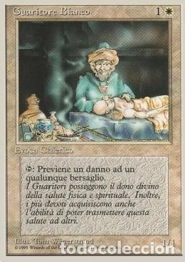 Trading Cards: Carta MTG-Guaritore Bianco-Foreign White Bordered-N.047-ITA-EX- - Magic the Gathering