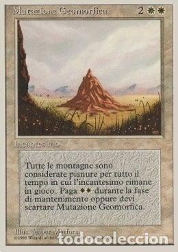 Trading Cards: Carta MTG-Mutazione Geomorfica-Foreign White Bordered-N.018-ITA-EX- - Magic the Gathering