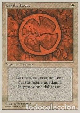 Trading Cards: Carta MTG-Sigillo Rosso-Foreign White Bordered-N.044-ITA-Good- - Magic the Gathering