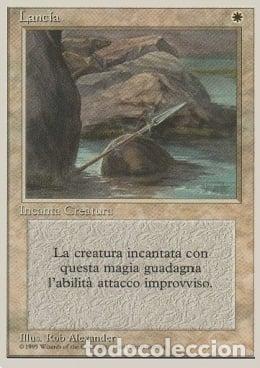 Trading Cards: Carta MTG-Lancia-Foreign White Bordered-N.021-ITA-Good- - Magic the Gathering