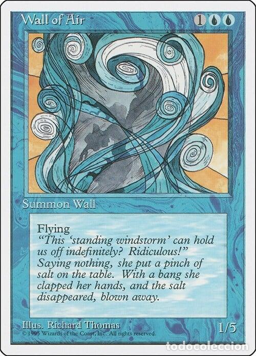Trading Cards: Carta MTG-Wall of Air -Quarta Edizione-N.070-EN-Good- - Magic the Gathering