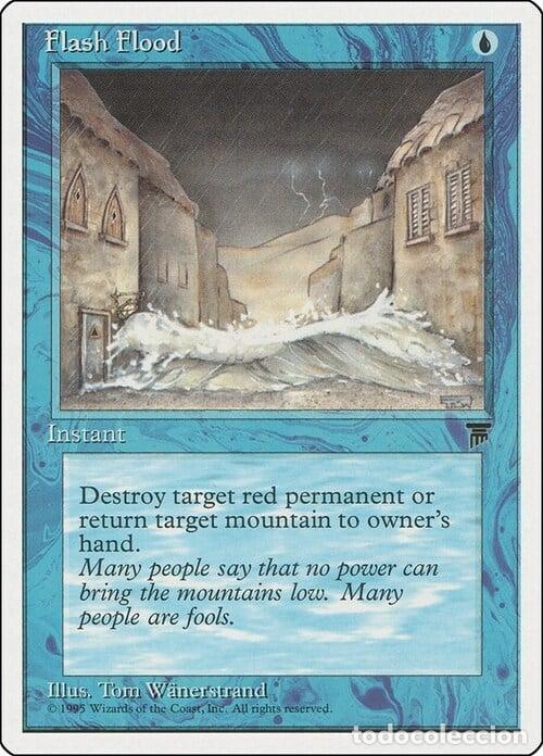 Trading Cards: Carta MTG-Flash Flood-Chronicles-N.027-EN-EX- - Magic the Gathering