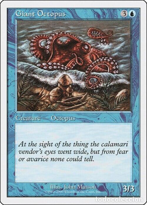 Trading Cards: Carta MTG-Piovra Gigante-Starter 2000-N.133-ITA-EX- - Magic the Gathering