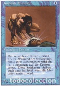 Trading Cards: Carta MTG-Mutazione Instabile-Foreign White Bordered-N.110-ITA-EX- - Magic the Gathering