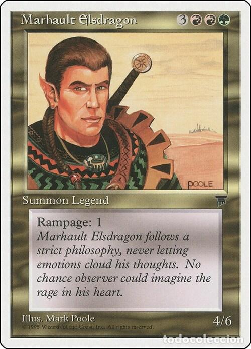 Trading Cards: Carta MTG-Marhault Elsdragon-Chronicles-N.084-EN-EX- - Magic the Gathering