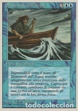 Trading Cards: Carta MTG-Elementale dell'Acqua-Foreign White Bordered-N.048-ITA-EX- - Magic the Gathering