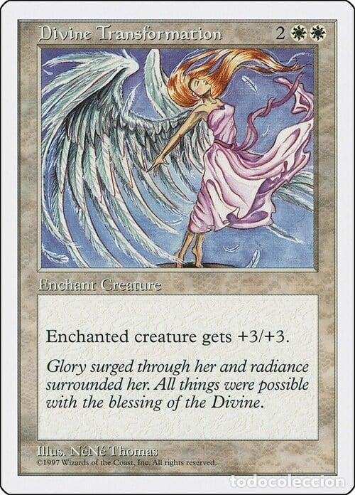 Trading Cards: Carta MTG-Divine Transformation-Quinta Edizione-N.026-EN-Good- - Magic the Gathering