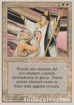 Trading Cards: Carta MTG-Resurrezione-Foreign White Bordered-N.034-ITA-EX- - Magic the Gathering