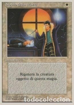 Trading Cards: Carta MTG-Sigillo della Morte-Foreign White Bordered-N.016-ITA-EX- - Magic the Gathering