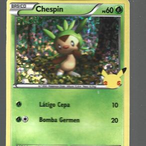 shiny chespin pokemon card Jumbo - XY01 Evolves from null Type Pokemon - Chespin (12/146) -