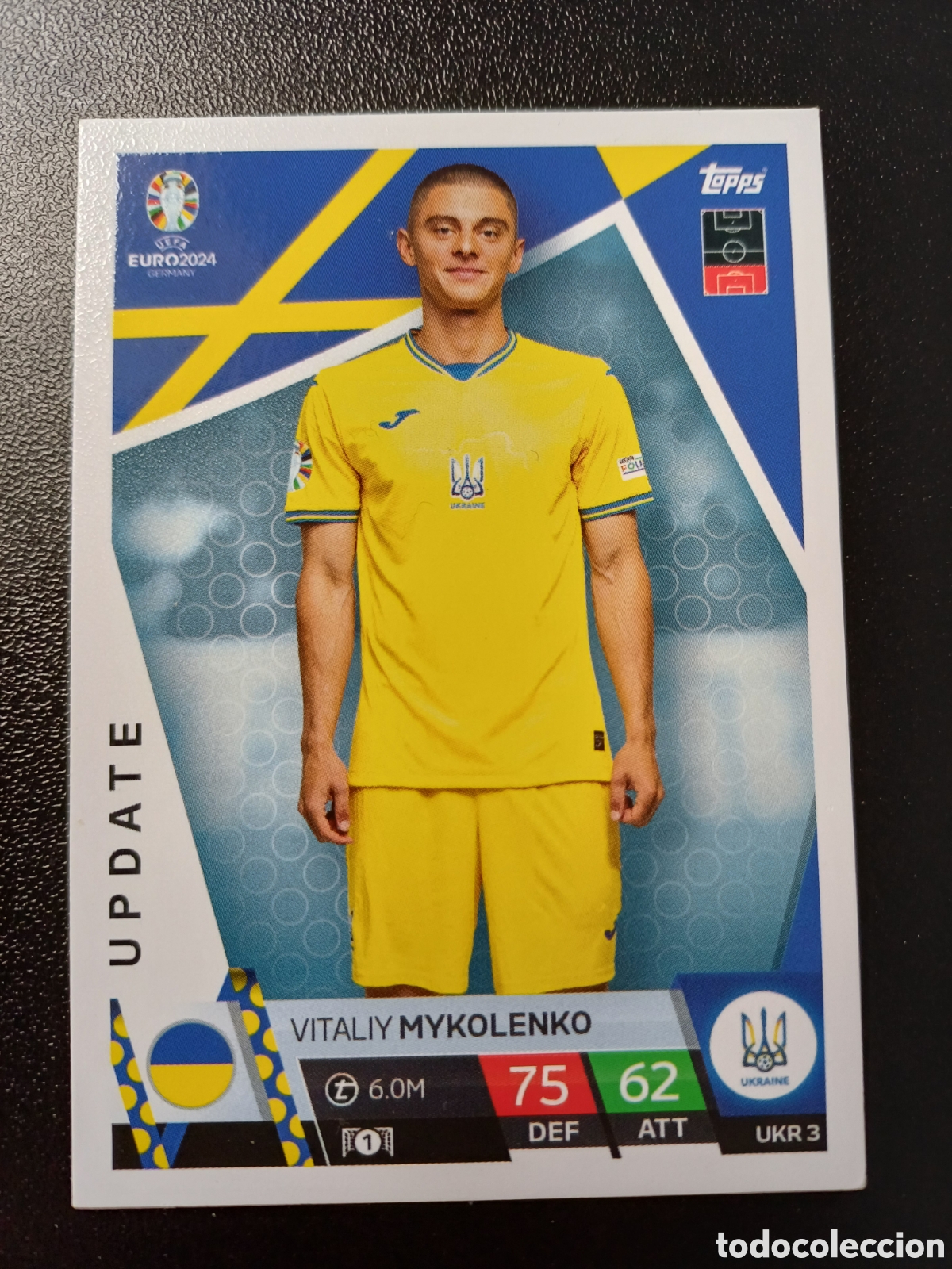 Trading Cards: #UKR3 VITALIY MYKOLENKO UCRANIA TOPPS MATCH ATTAX EURO 2024 UPDATE