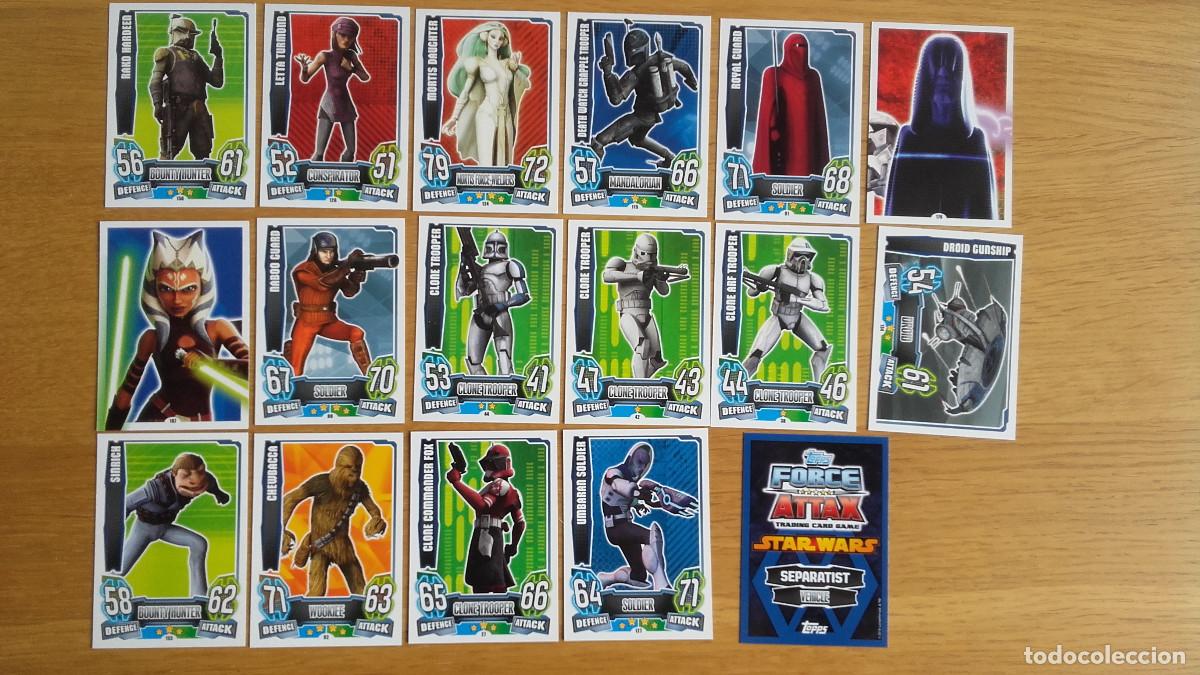 Trading cards: Star Wars Force Attax Series 4 Topps 2013 clone wars cards to choose from