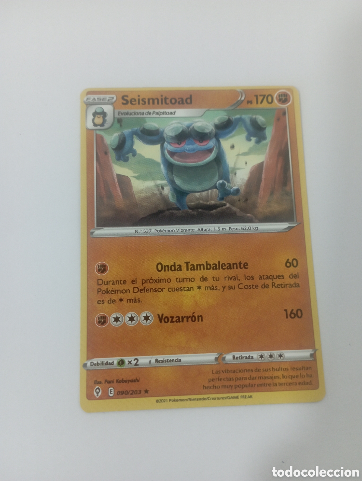 Trading cards: POKEMON CARD SEISMITOAD CARTA POKEMON - Foto 1