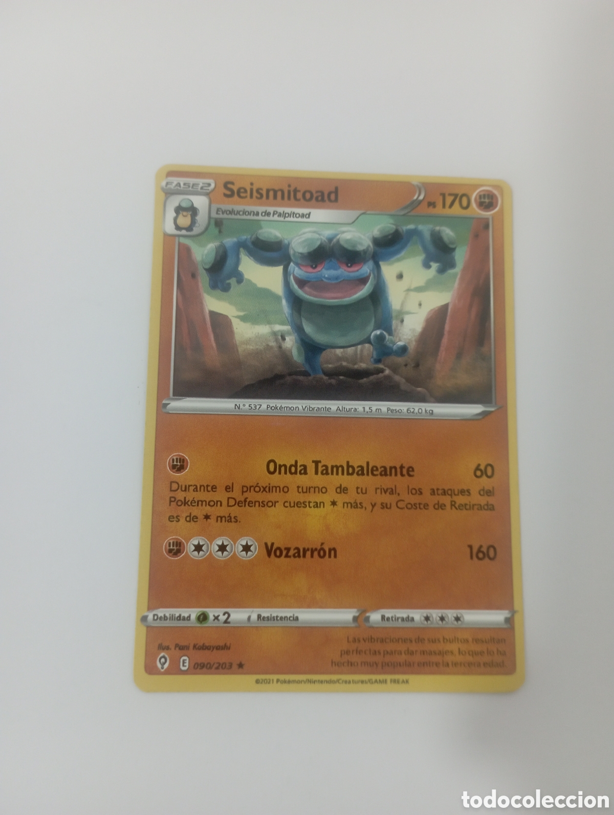 Trading cards: POKEMON CARD SEISMITOAD CARTA POKEMON - Foto 1