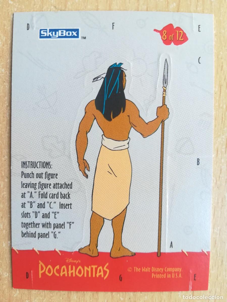 Trading cards: Pocahontas N&ordm; 8 de 12. Skybox - Foto 2