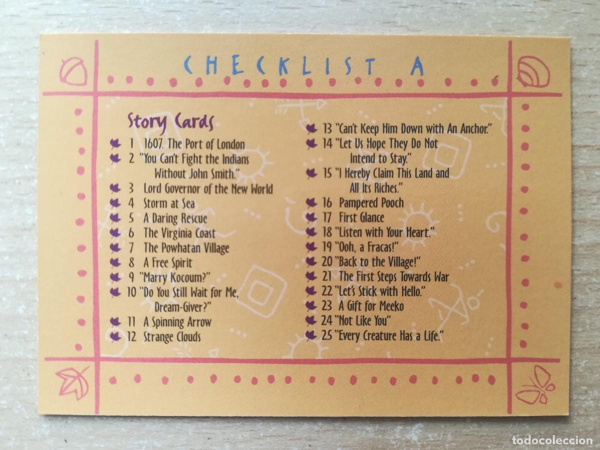 Trading cards: Pocahontas N&ordm; 89. Checklist A. Skybox - Foto 1