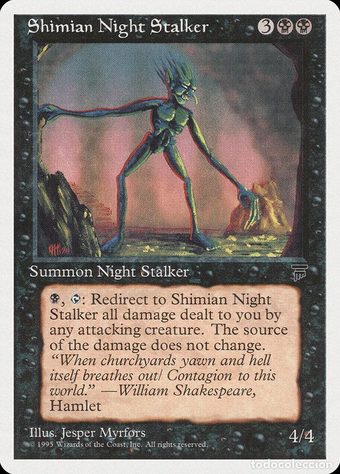 Trading Cards: Carta MTG-Shimian Night Stalker-Chronicles-N.036-EN-EX- - Magic the Gathering