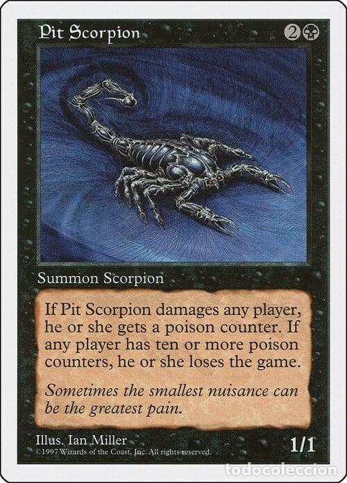 Trading Cards: Carta MTG-Scorpione dell'Abisso-Quinta Edizione-N.175-ITA-EX- - Magic the Gathering
