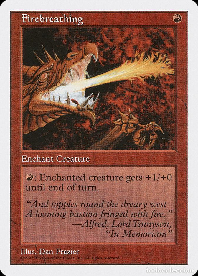 Trading Cards: Carta MTG-Soffio del Drago-Quinta Edizione-N.228-ITA-EX- - Magic the Gathering