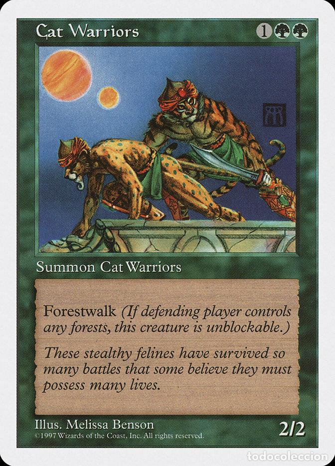Trading Cards: Carta MTG-Cat Warriors-Quinta Edizione-N.328-EN-EX- - Magic the Gathering