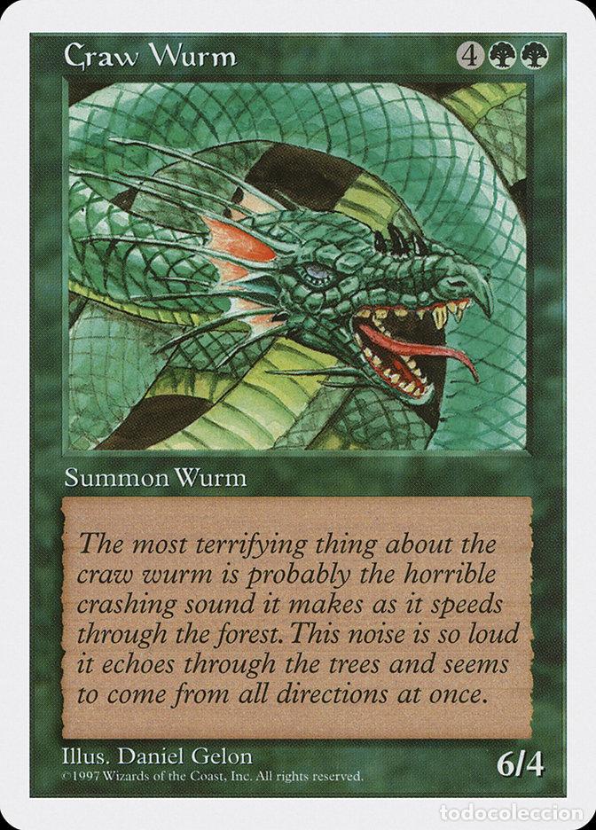 Trading Cards: Carta MTG-Wurm Devastatore-Quinta Edizione-N.333-ITA-EX- - Magic the Gathering